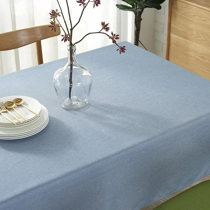 

Cotton Linen Waterproof Cloth Dining Table Cloths Clothes Cover Cloth Rectangular Table Tablecloth Tablecloths Table-cloth