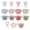 Baby Fruit Feeder Food Grade Silica Gel Pacifier Silicone Teething Nipple Feeding Grind Fruits Vegetable for Baby's Meal Feeding 1