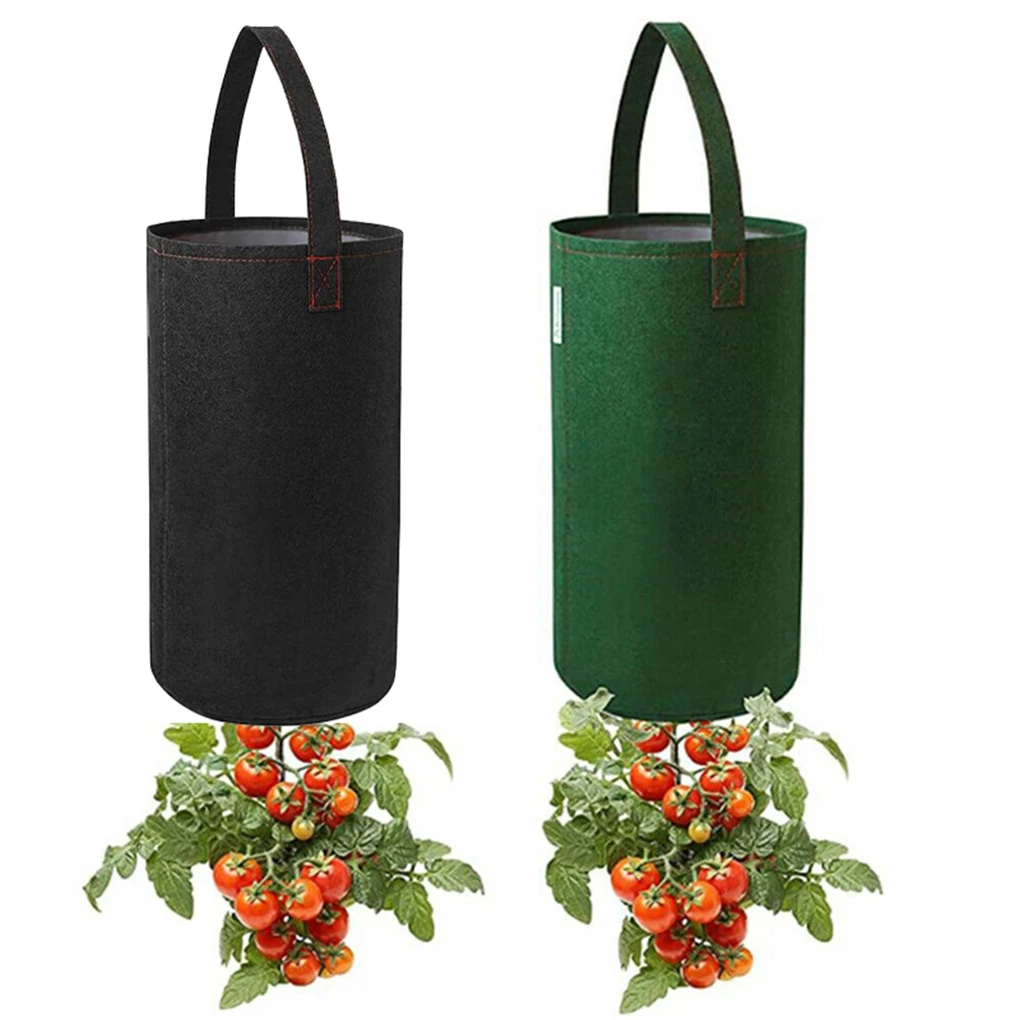 Felt Tomato Herb Grow Bag Gardening Flower Plant Containers Growing