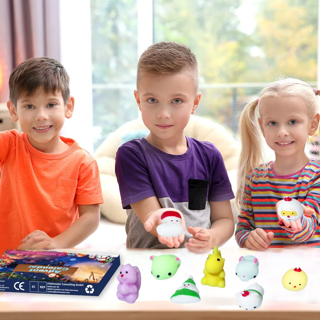 Peluche Collezionabili Natale Calendario Dell'Avvento Natalizio 2025 Con 24 Simpatici Mini Peluche (8 Regalo Natale Mini Animali Di Peluche