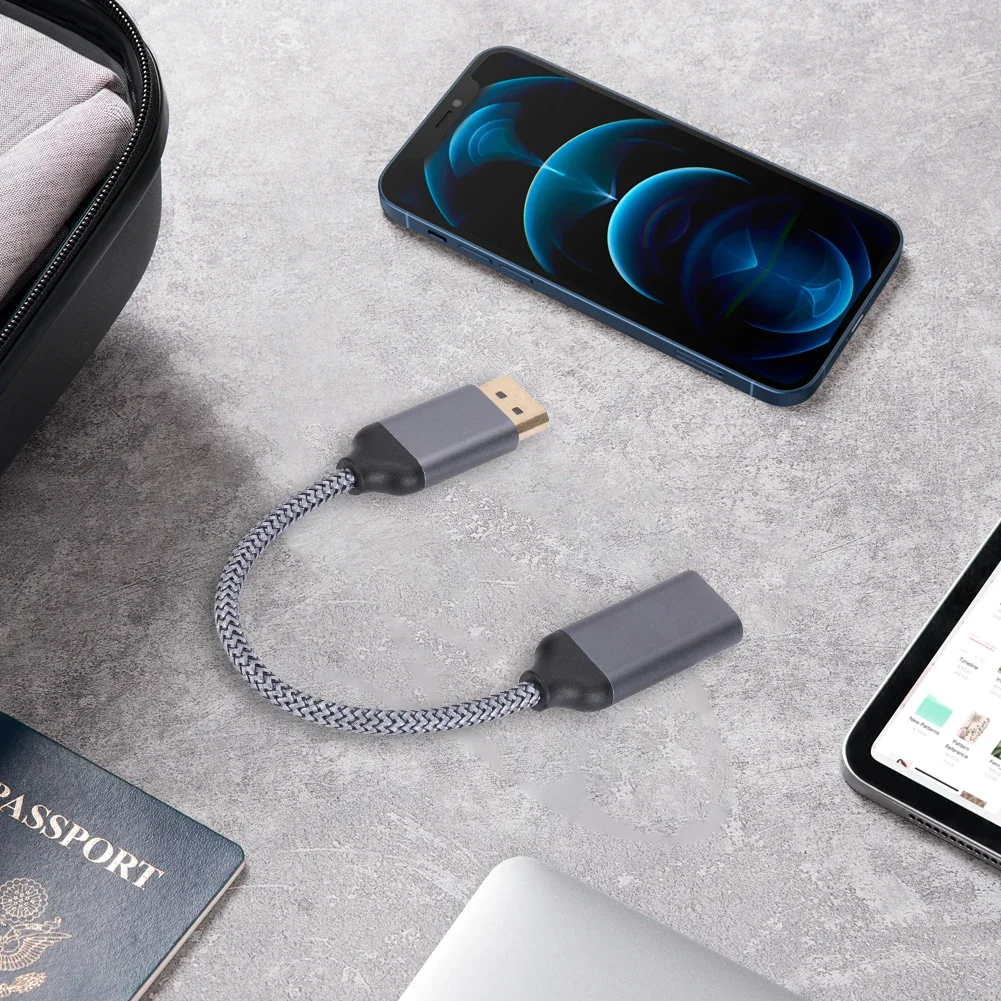 4K 60HZ DP To HDMI-Compatible Cable Adapter Male To Female Display Port DP To HDMI-Compatible Adapter for HP/DELL Laptop PC