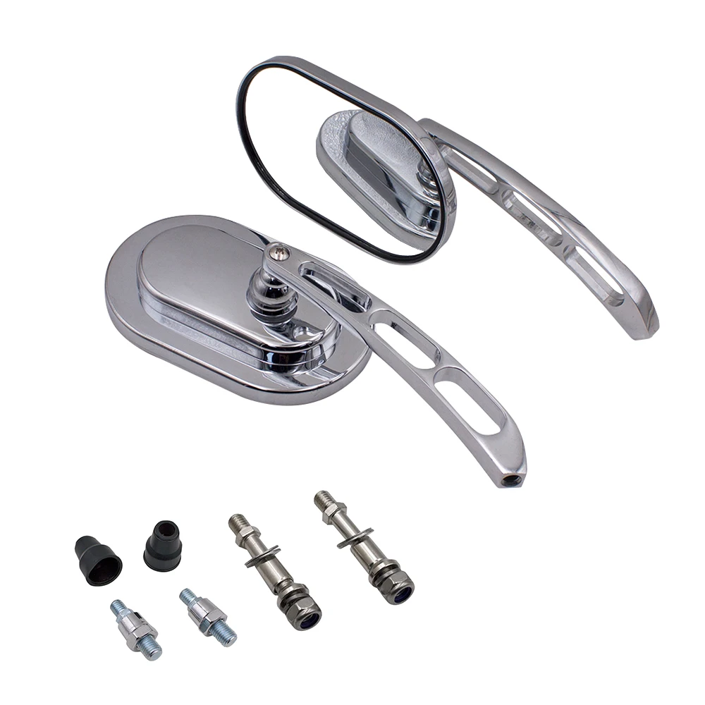 

1 Pair Motorcycle Rearview Side Mirrors For Harley-Davidson Street Glide Road King Fatboy