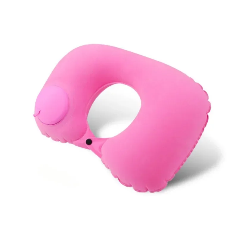 U-Shape Neck Pillow Outdoor Travel Push Type Auto Inflatable Neck Pillow Pillow Camping Car Headrest Car Accessories Interior car pillow car headrest car neck pillow