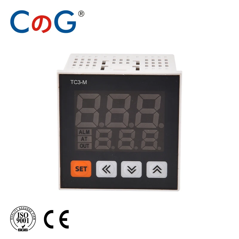 CG TC3 Series Intelligent Digital Display Temperature Controller AC85-265V Universal Input Double Output PID Control Thermostat