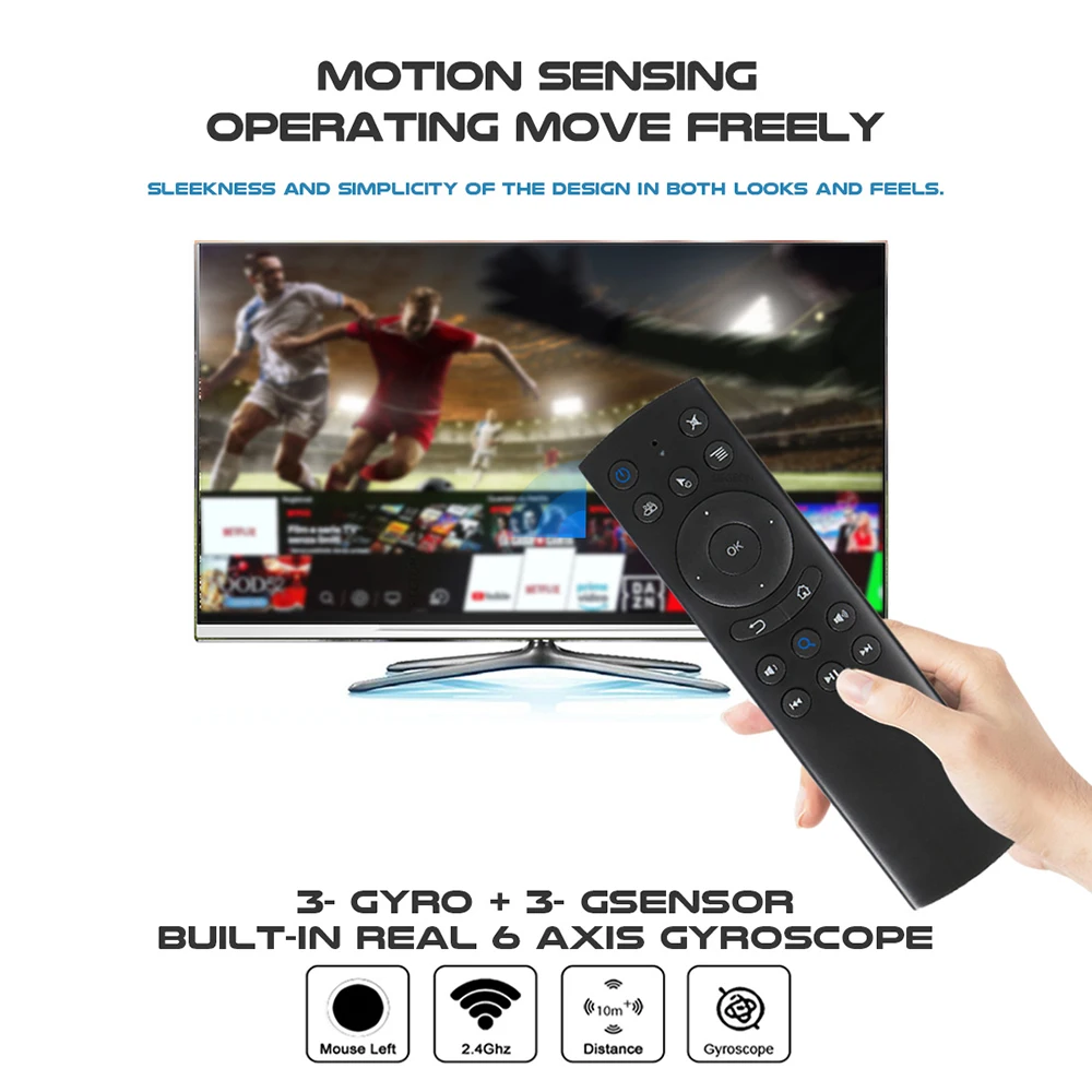 Controle Remoto Infravermelho para Android tv Box G20s Pro 2.4g sem Fio Botões Retroiluminados Air Mouse bt 5.0 G20bts Plus - Image 2