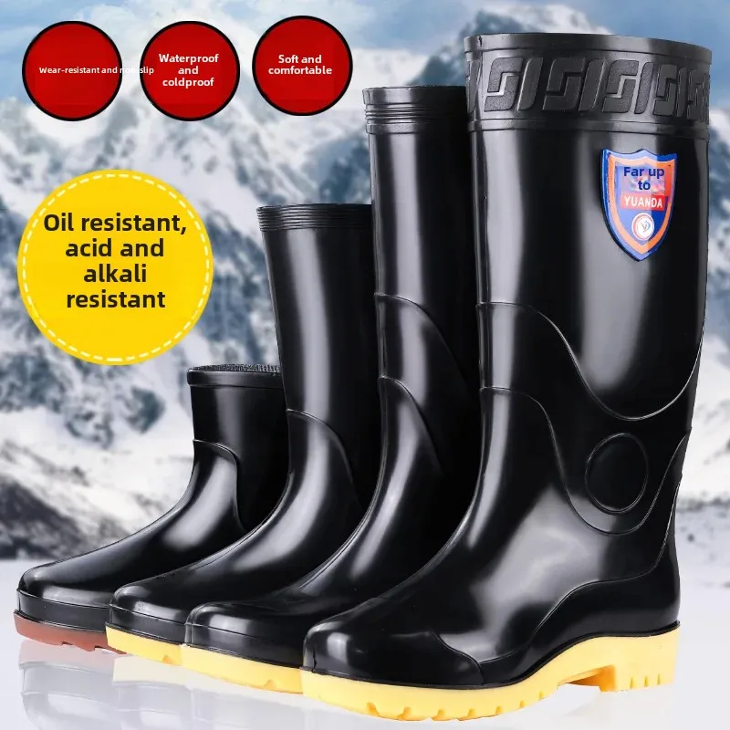 Chaussures pluie homme automne hiver hautes mesh légères durables imperméables bureau extérieur pêche