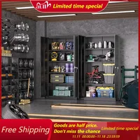 Metal Storage Cabinet with 2 Door and 4 Adjustable Shelves, 71 inch Tall Steel Cabinet for Warehouse, Garage, Home, Office 1