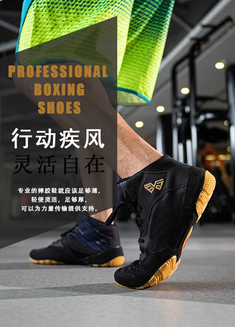 Scarpe Da Boxe E Wrestling BOTCAM - Uomo Donna Unisex, Nere, Traspiranti, Taglie 35-46 - Foto 2