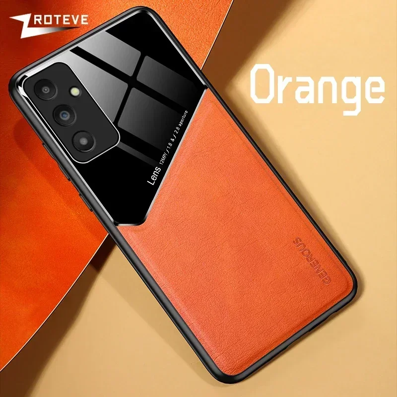 ZROTEVE Leather Texture Soft Frame PC Phone Case
