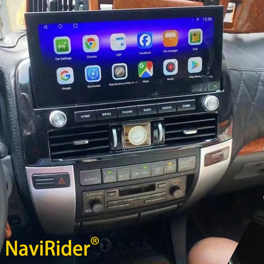 Radio con GPS para coche, reproductor Multimedia estéreo con Android, Carplay, BT, para Lexus GX470 DSP, Toyota Land Cruiser Prado 120, 2002 - 2009 1