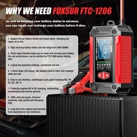 New 2in1 Smart Car Battery Charger System Tester Car Motorcycle Battery Analyzer For Lead Acid AGM GEL Lithium LiFePo4 Batteries - Image 2