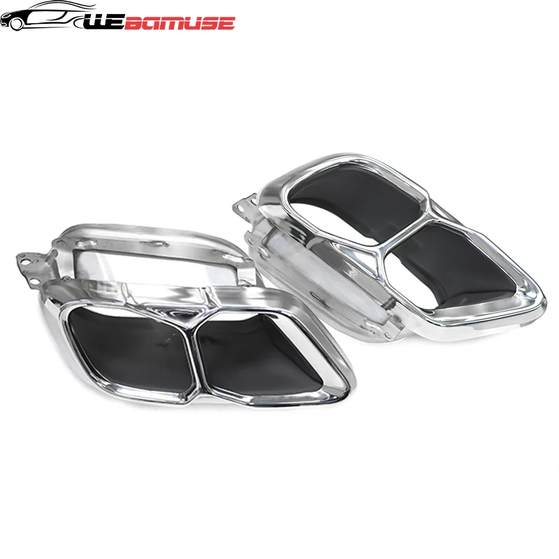 Exhaust Pipe Muffler For BMW X5 X6 X7 G05 G06 G07 Genuine Car Upgrade Dual Outlet Quad Outlet Stainless Steel Exhaust Pipe Muffler Genuine Installa