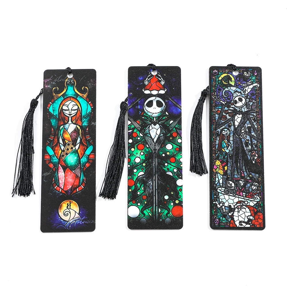 Acrylic Bookmark The Nightmare Before Christm With Tassel Reading Tag Gift