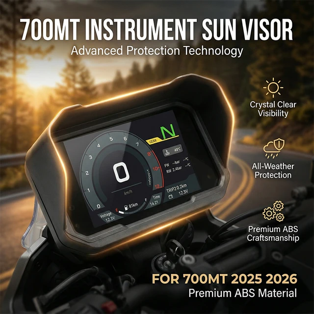FOR 700MT 2025 2026 CF 700 MT Motorcycle Accessories Sun Visor Cover Instrument Screen Sunshade Guard Protection Dashboard