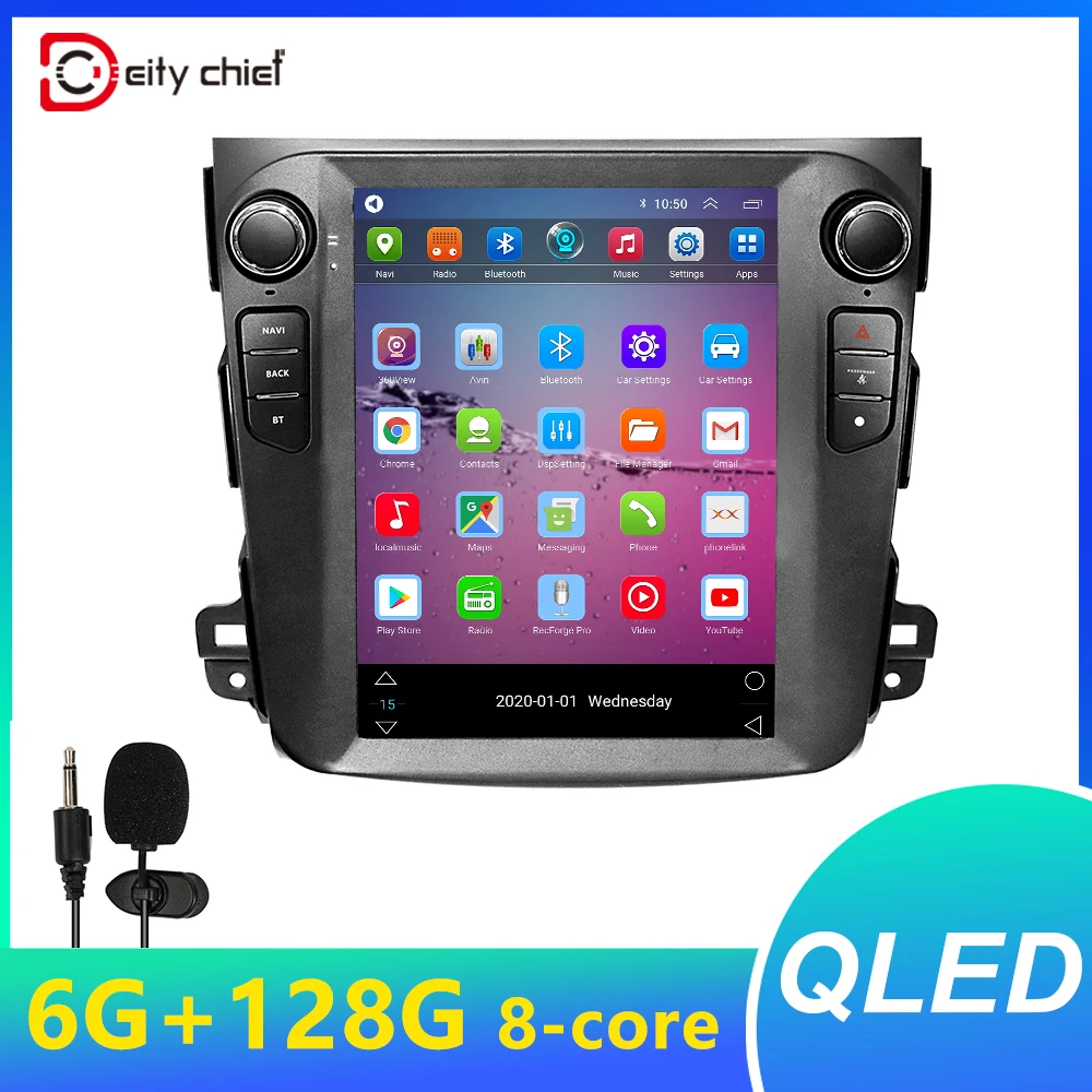 Автомагнитола для Mitsubishi Outlander xl 2 2005-2011 Peugeot 4007 Citroen C-Crosser мультимедийный плеер Android