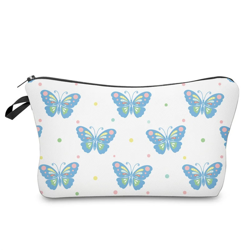 100Pcs Hübsche Schmetterling Kosmetik Taschen Wasserdichte Große Kapazität Lagerung Tasche Kosmetische Schlüssel Karte Halter Frau Outdoor Make-Up Tasche – Detail 11