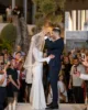 Elegant Long Sleeve Square Neck A-Line Wedding Dress With Train Customizable Bridal Gown For Bride  Reception Party Ceremony 5