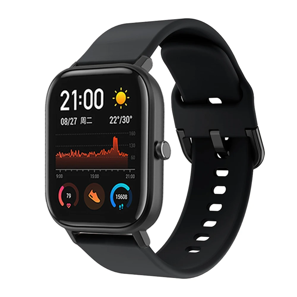 20mm Silicone Watch Strap For DIZO Watch 2 Realme TechLife Smart Watch Sport Replacement Band For Realme Watch Bracelet Correa