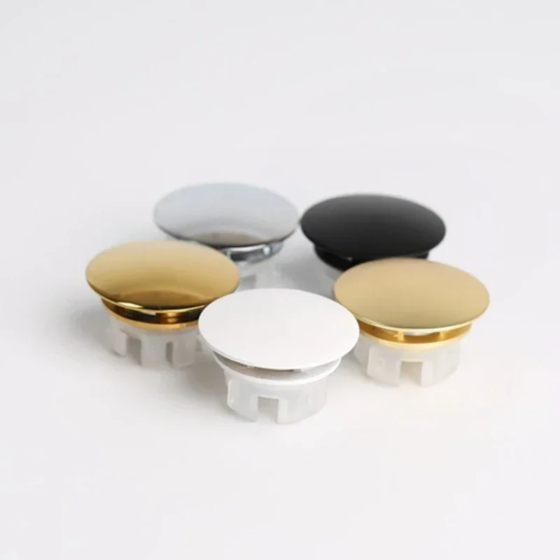 Copper Sink Overflow Cover Trim Ring Hole Cap Wash Basin Round Double Layer Overflow Plug TubDrain Stopper Kitchen Bathroom 5