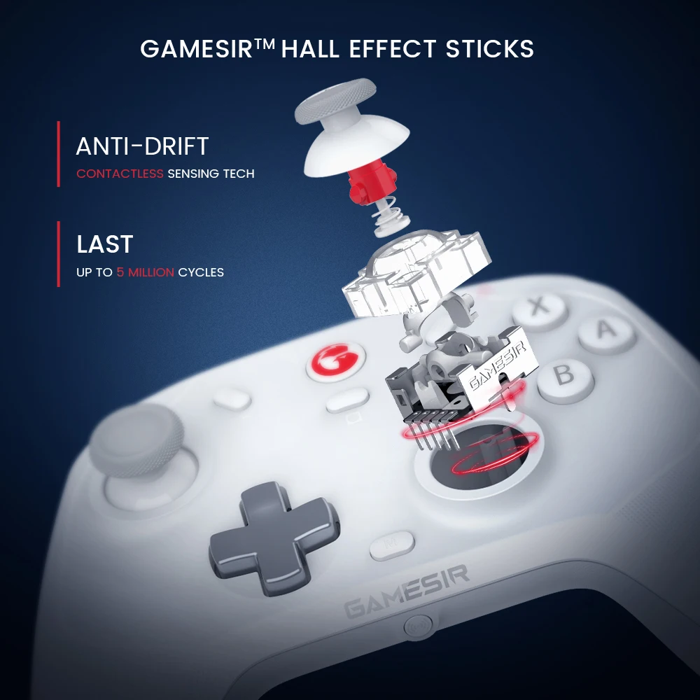 Gamesir-controlador do Interruptor sem Fio Gamepad Bluetooth Efeito Hall Nintendo Switch Iphone Telefone Android pc t4 Cyclone - Image 2