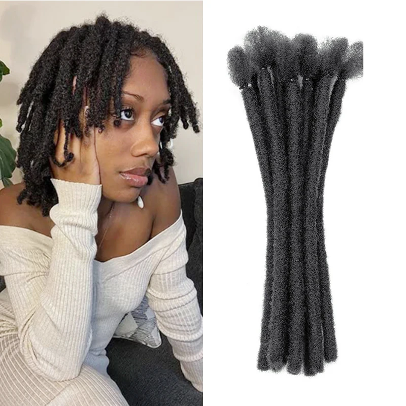 10 Strand/1pacs Synthetic Natural Afro Dreadlock Locs Bundles For Men and Women Hair crochet Extensions H&SATR
