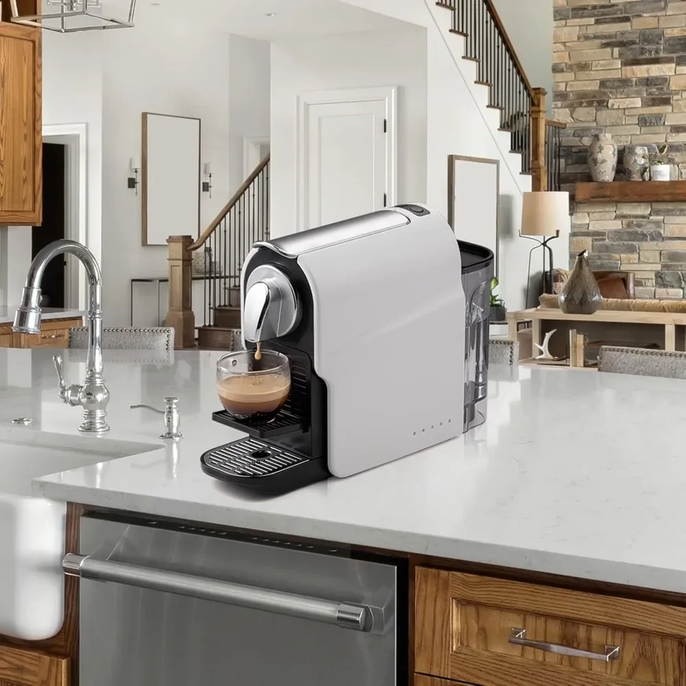 Pod Machine for Home, Compact Capsule Coffee Maker for Nespresso Original Pods, 20 Bar High Pressure Pump, Removable Water Tank 6