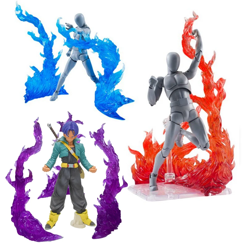 

Экшн-фигурка пламени для спецэффектов, пламя, плавки Вегета, «сделай сам», экшн-модель Луффи, Зоро, санцзи, подставка для дисплея, аксессуары, игрушки, подарки