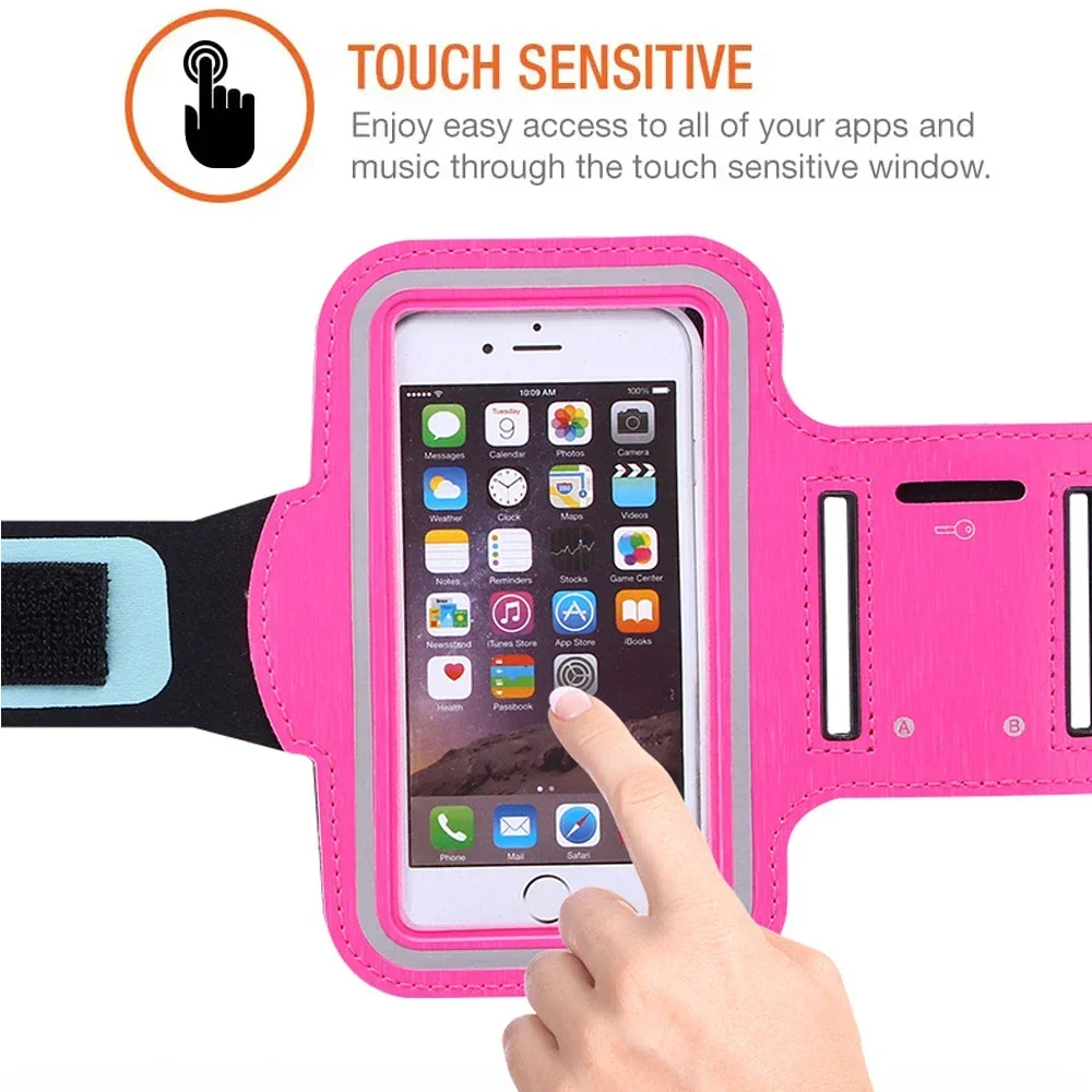 Mobile Phone Armband 5 Inch for Outdoor Sports Smartphone Holder Gym Running for Samsung iPhone