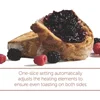 Wolf Gourmet 4-Slice Extra-Wide Slot Toaster with Shade Selector, Bagel and Defrost Settings, Red Knob, Stainless Stee 3