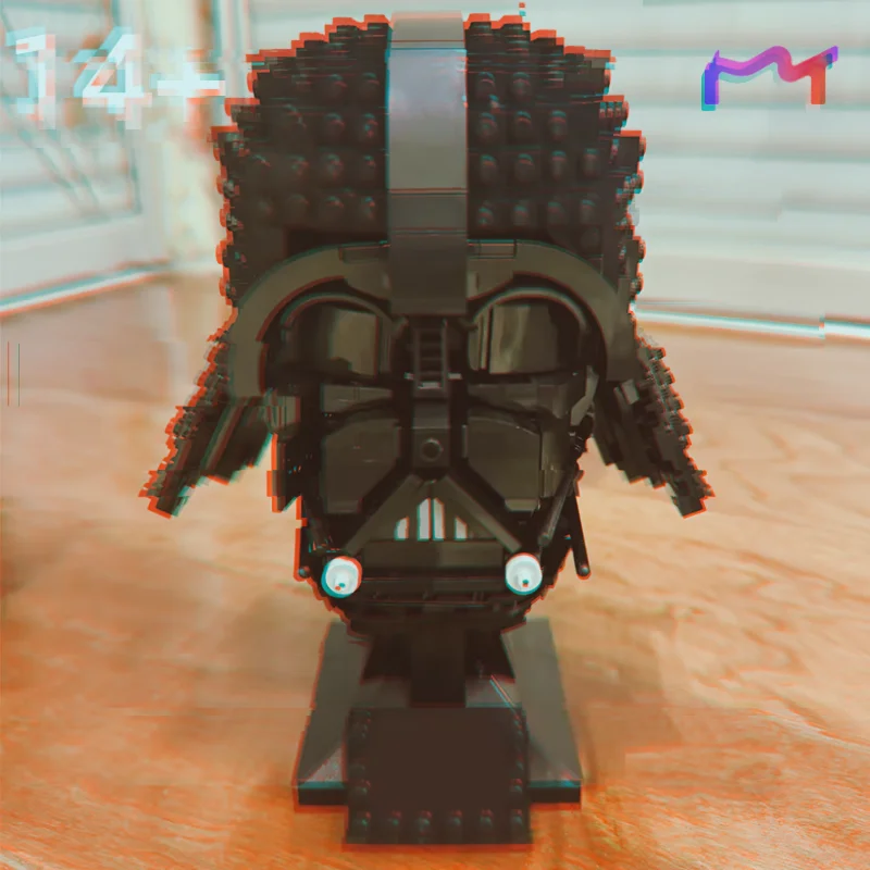2026년 신제품 834PCS 우주 전투 다스베이다 헬멧 버스트 블록 모델 브릭 DIY 장난감 어린이 성인 크리스마스 생일 선물
