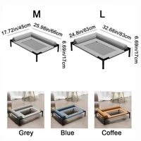 Pet Furniture Mesh Elevated Dog Beds Breathable Removable Raised Dog Bed with Pillow Outside Dog Bed Cat Patio Sunbathing 6