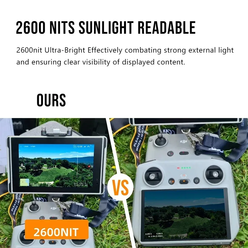 7 Inch 2600Nit Outdoor Tablets 1920X1080 FHD IP68 Waterproof Android UAV Industrial Rugged Tablet Pc For Bicycle Riding Monitor
