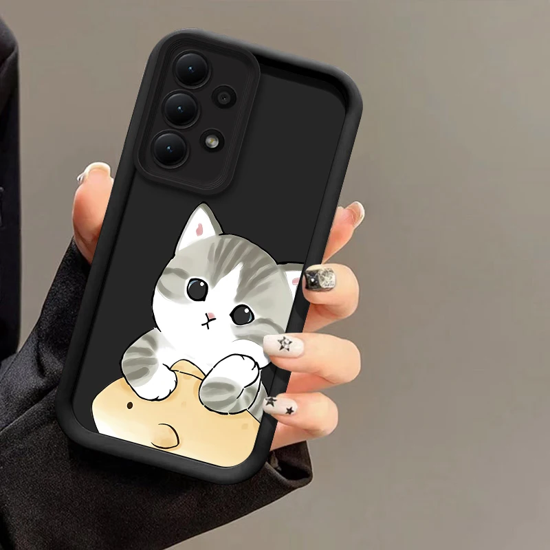 Cute Anime Cat Silicone Soft Phone Case Cover