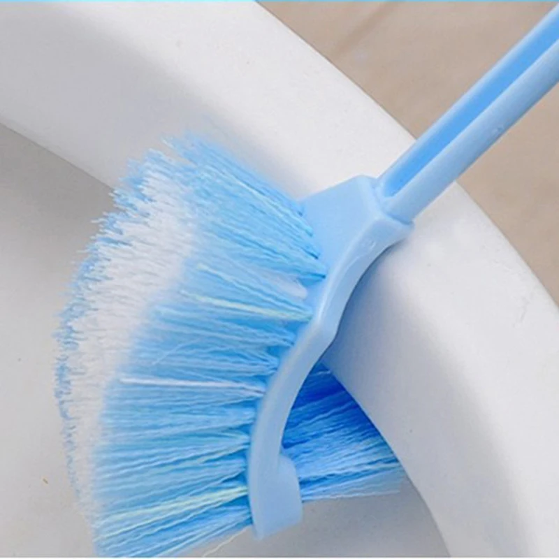 Toilet Brush Set Cleaning Toilet Brush Plastic Long Handle Double-Sided Dead Corner Cleaning Brush Soft Bristled Toilet Floor Seam