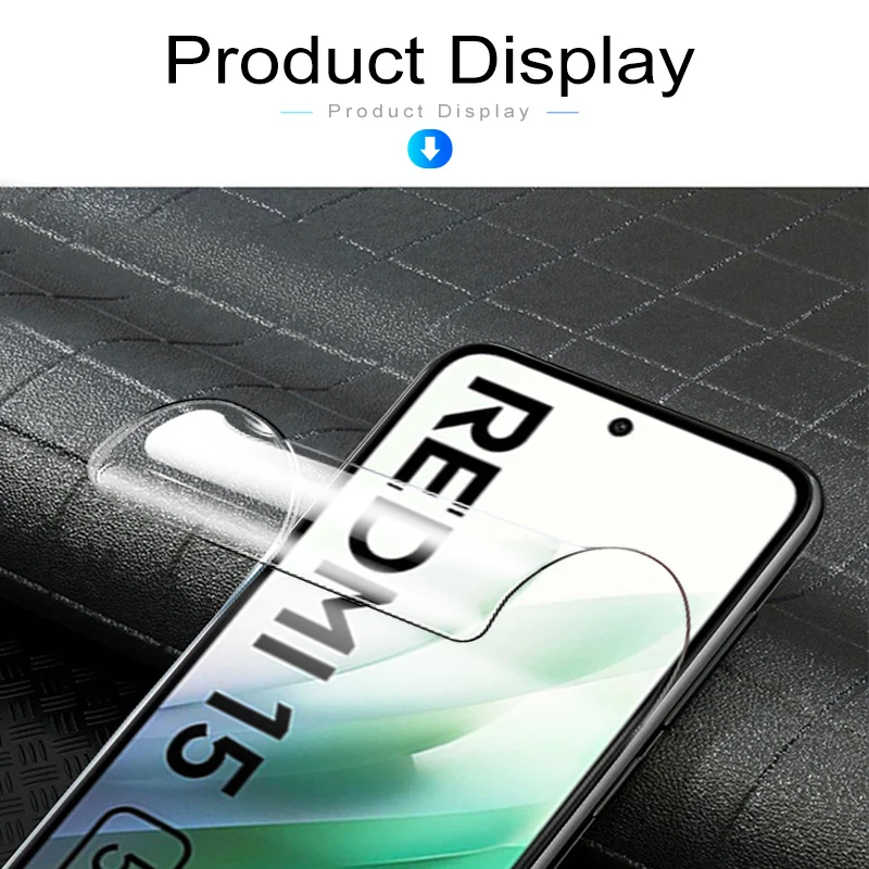 Pack of Hydrogel Screen Protectors for Xiaomi Redmi 15 - Soft Film for 6.9-inch Displays