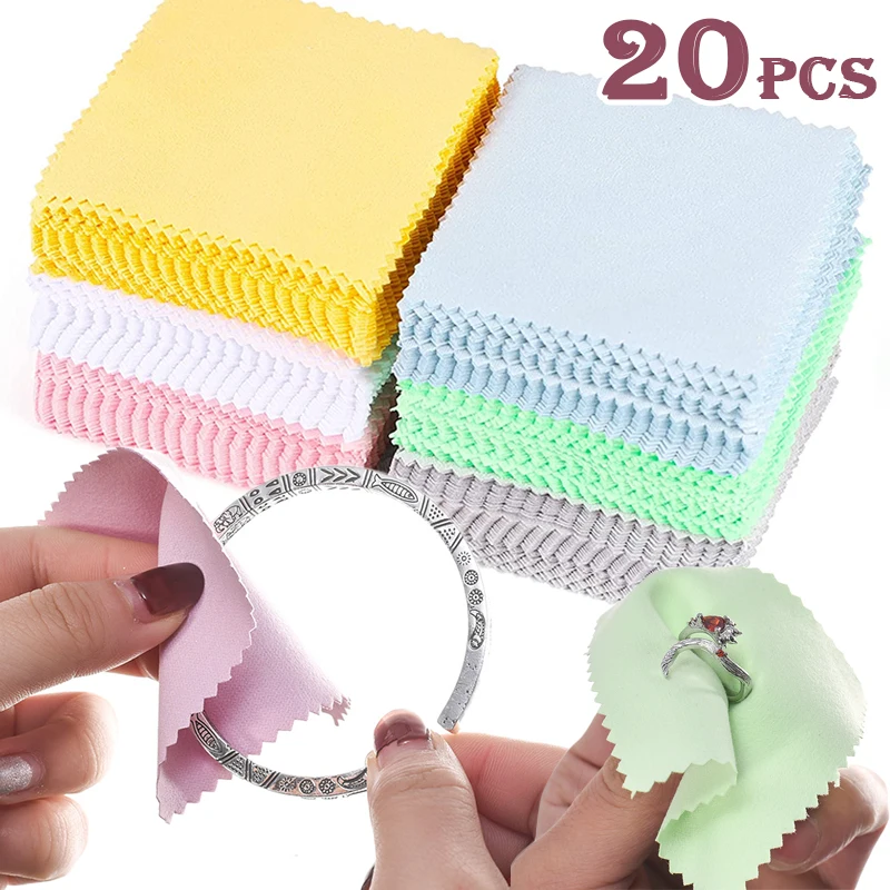 Wholesale Price 1pcs/5pcs/10pcs Silver Cleaning Cloth Women 925 Sterling  Silver Jewelry Polishing Cloth