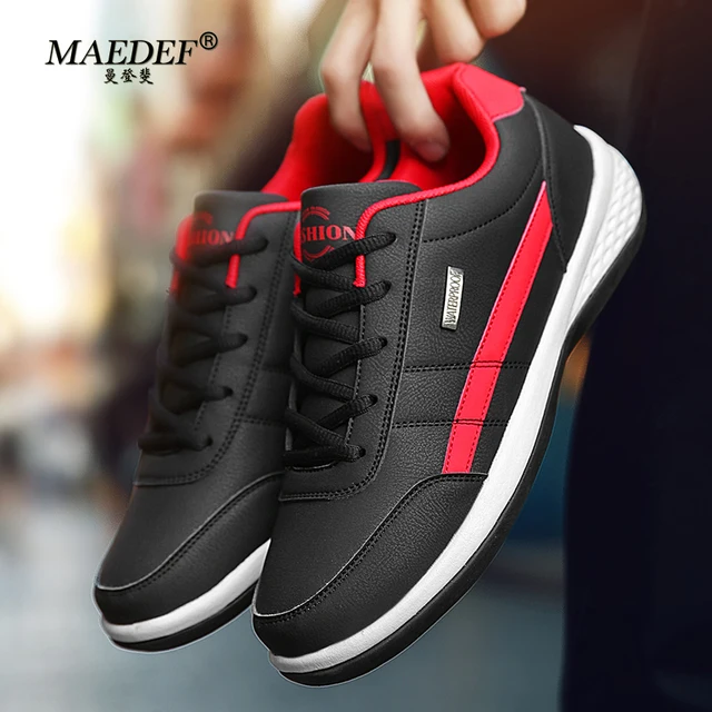 MAEDEF Shoes for Men Leather Sneaker Waterproof Casual Comfortable Men's Sneaker Lace Up Footwear Vulcanized Man Shoe Masculino - Image 2
