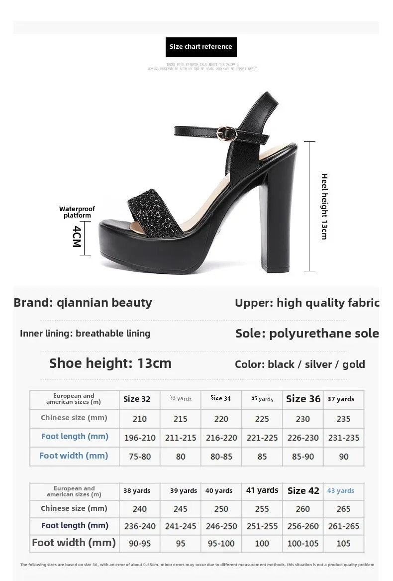 Women Bling Platform Peep Toe High Heel Sandals