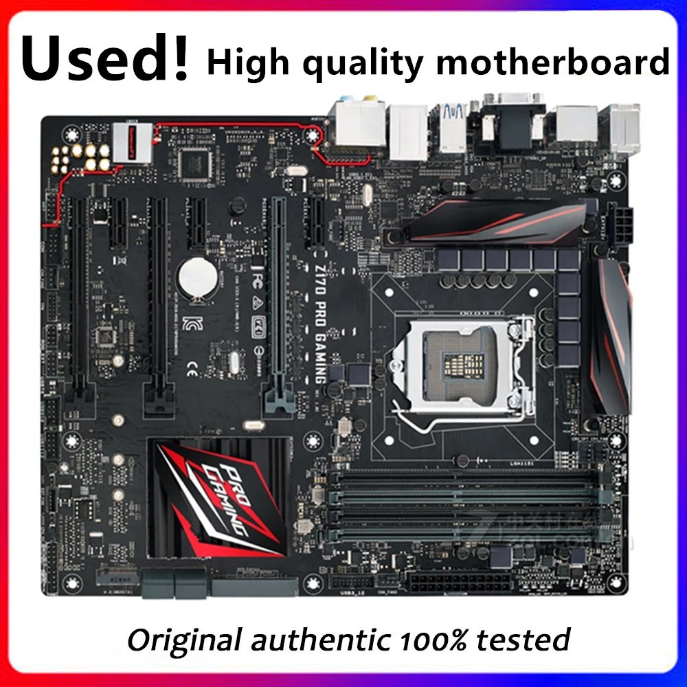 Per Z170 Pro Gaming Originale Usato Desktop Intel Z170 64Gb Ddr4 Scheda Madre Lga 1151 I7/I5/I3 Usb3.0 Sata3