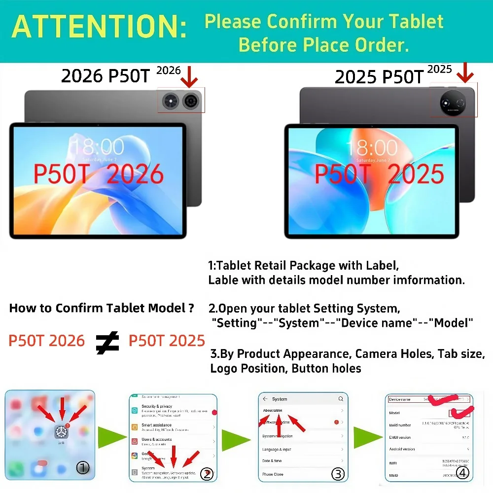 Premium Trifold Stand Tablet Case with Auto Sleep/Wake and Soft TPU Leather Back