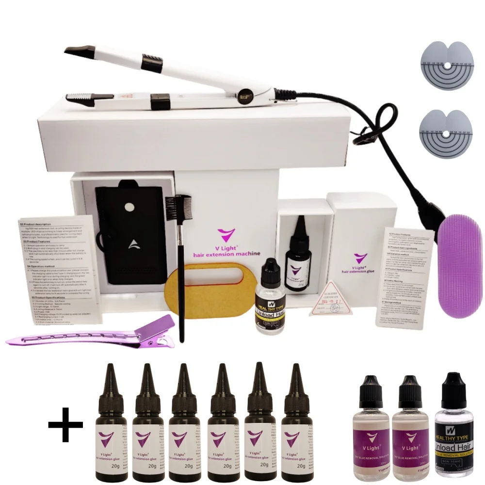 V-светильник технология прибор для наращивания волос без следов лента для наращивания волос набор инструментов для наращивания волос с V светильник V-светильник технология прибор для наращивания волос без следов лента для наращивания волос набор инструментов для наращивания волос с V светильник