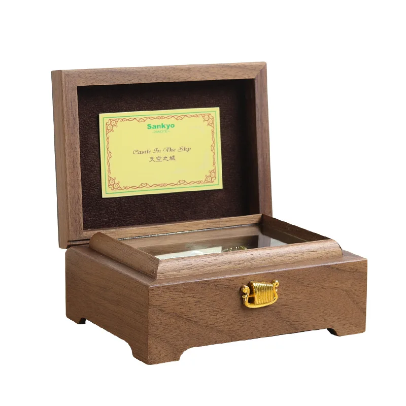 Wooden Music box Mechanism With Sankyo 23-note Gifts for Girls Wife girlfriend Valentine's Day/Christmas Day/Birthday 4