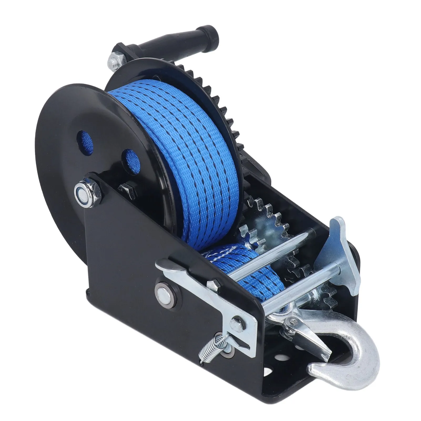 3200lbs Small Hand Winch Alloy Steel Strong Traction 2 Way Ratchet Anti Slip Handle Trailer Winch For Industry Hand