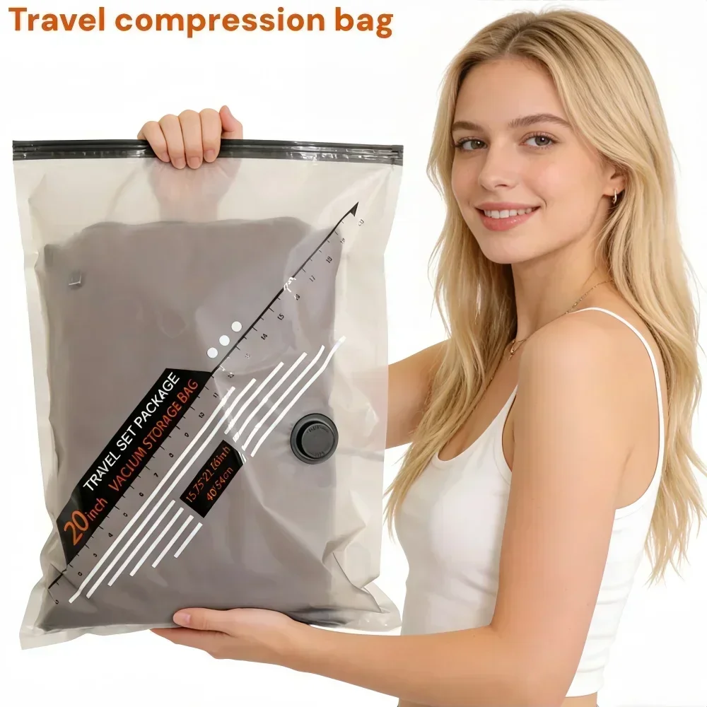 Compact Travel Compression Bags - Space-Saving Luggage Essentials