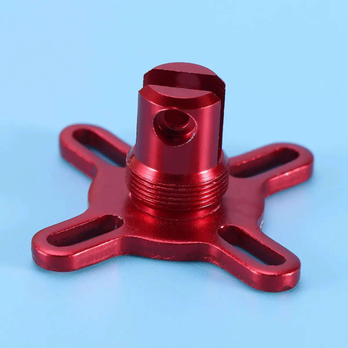 Cnc 알루미늄 GPS 접이식 안테나 베이스 마운트 홀더 브래킷 세트 레드 로드 직경 4mm 높이 16.2cm 쿼드콥터에 적합