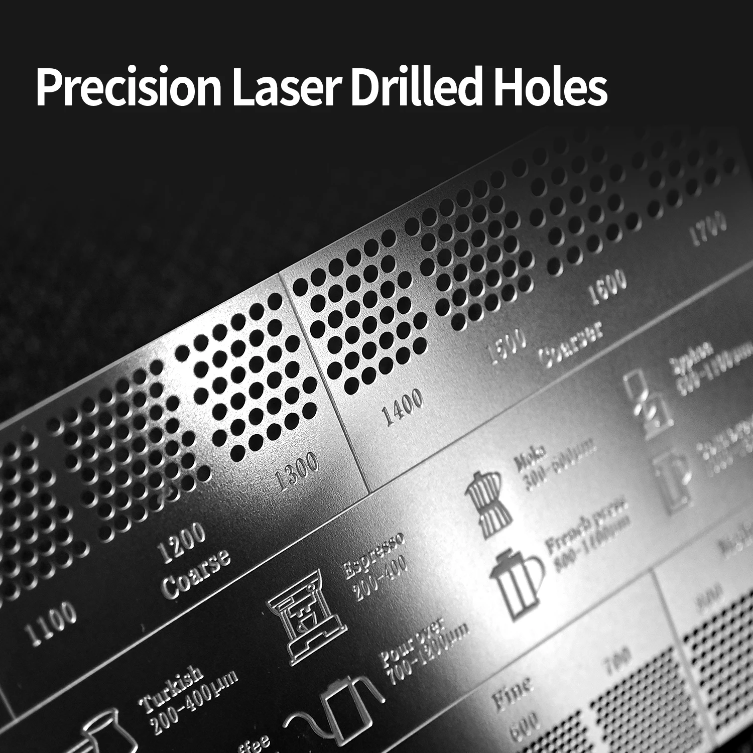 بطاقة مقارنة حجم طحن القهوة الاحترافية من الفولاذ...