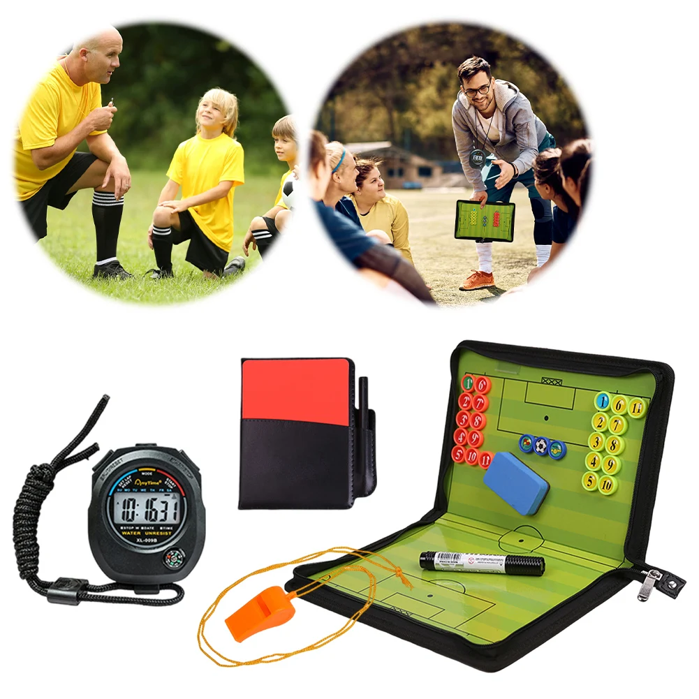 Foldable Magnetic Football Tactic Board Soccer Coaching Board Soccer Coach Tactics Folder Football Strategy for Coaches