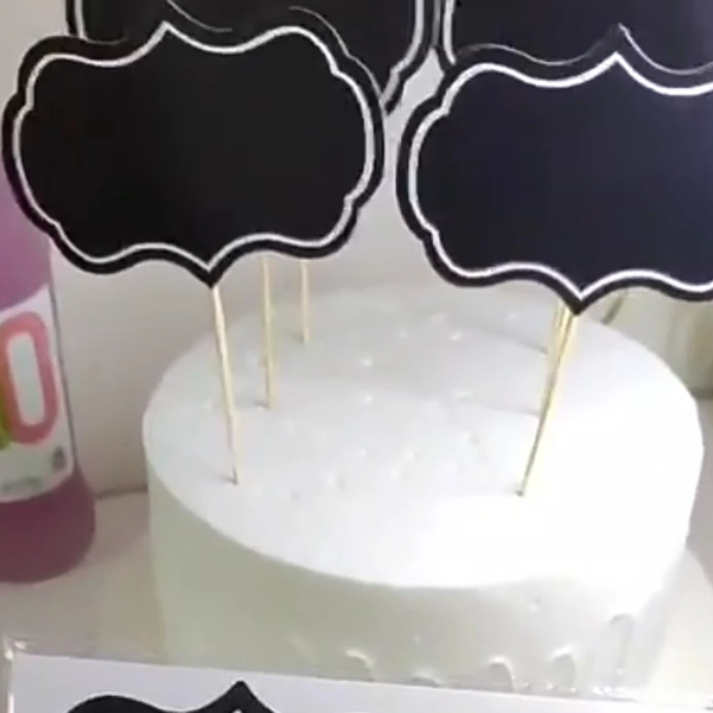 24pc Mini Blackboard Paperboard Message Slate Business Card Holder Memo Label Brand Number Table Price For Party Decor Supplies