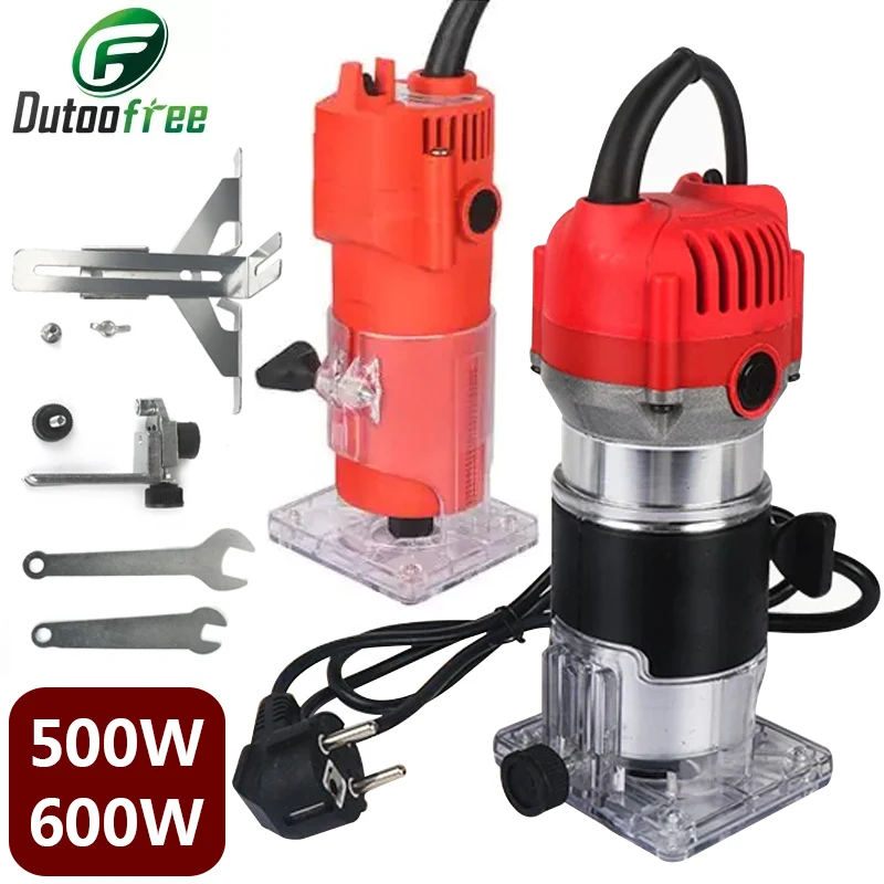 Hand Carving Machine Electric Trimmer Wood 220V EU Plug 30000rpm Wood Router Trimming Leather Woodworking DIY Drill Power Tools