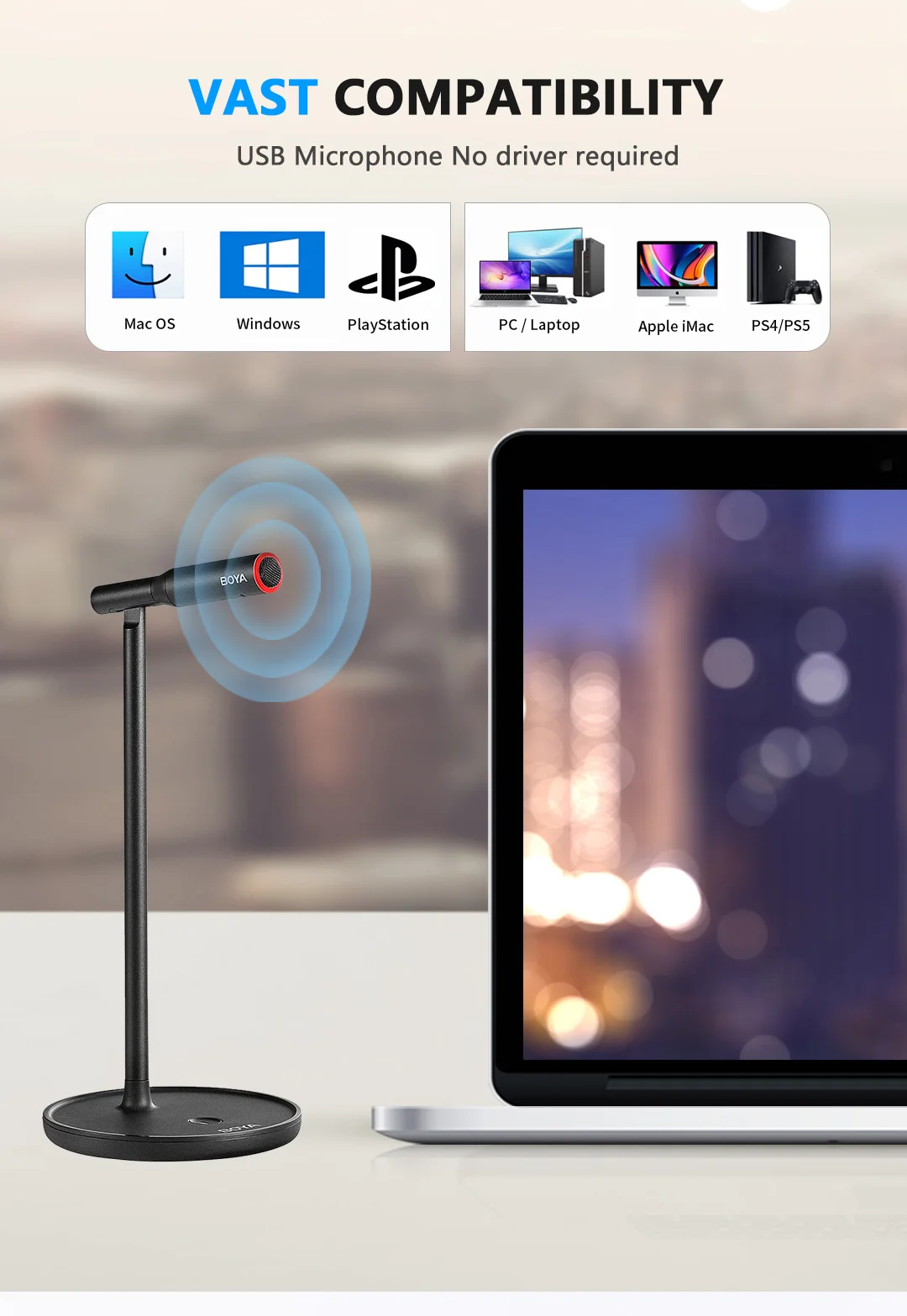 Boya BY-CM1 Desktop USB Microphone in Bangladesh